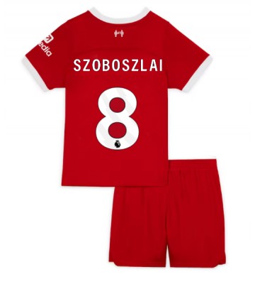 Liverpool Szoboszlai Dominik #8 Replika Babytøj Hjemmebanesæt Børn 2023-24 Kortærmet (+ Korte bukser)